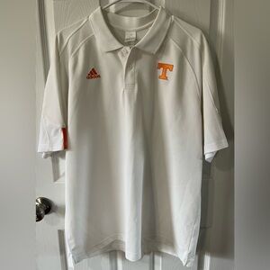 Adidas Tennessee Polo. Sz Large. Orange & white